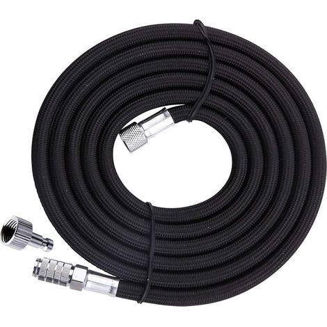 Airbrush Hose 3m BD-30 with Standard 1/8 Fittings Both Ends with Quick Disconnect (1/4)