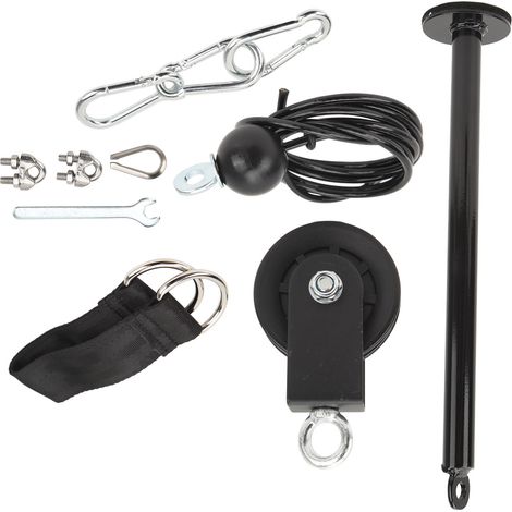Système de poulies pour poids et câbles, système de poulies pour haltères, système de poulies pour levage de charges, équipement de fitness à domicile à monter soi-même (1/5)