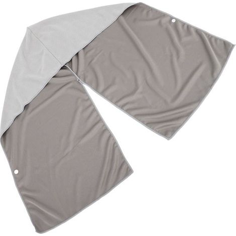Serviette à capuche rafraîchissante - FAFEICY - Microfibre Gris - Séchage rapide - Effet rafraîchissant - Protection UV (1/5)