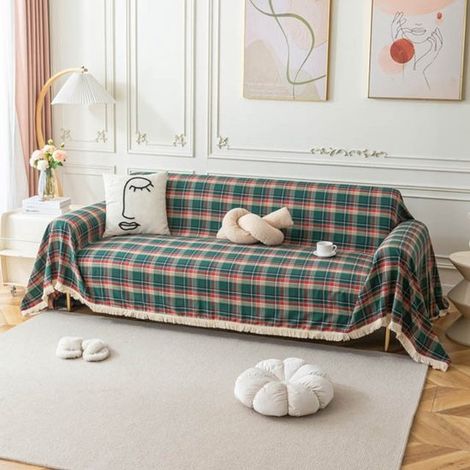 Housse de Canapé - 180 x 300 cm - Protection pour Canapé, Fauteuil et Siège - Décoration de Noël - Décoration Intérieure - Housse de Canapé à (1/5)