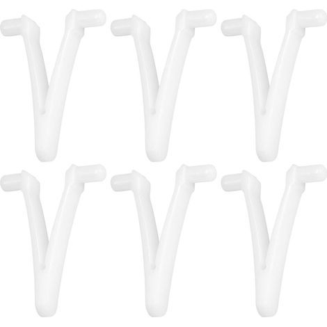 Pince Papillon de Piscine,6 pièces Pince de Fixation de Piscine en V, écumoire de Piscine V Clip de Remplacement pour Brosse de Spa de Piscine, écumeur de Feuilles, tête d'aspiration (1/4)