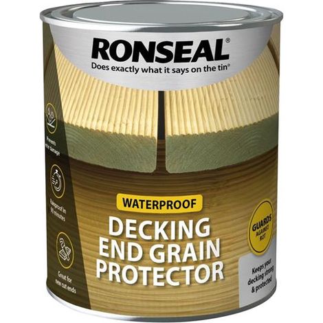 Ronseal Decking End Grain Protector Green 750ml RSLEGP750 (1/2)