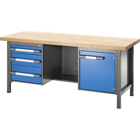 eurokraft pro, Établi réglable en hauteur, sur piétement, 3