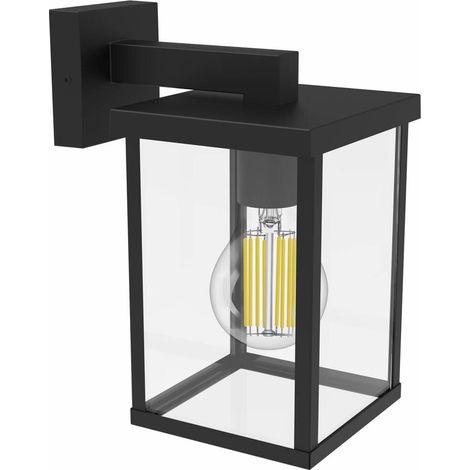 Philips Bellini Wandleuchte Außen (Schwarz) - Quadratisch E27 Fassung (1/4)
