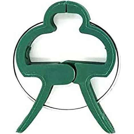 60 pinzas de plástico verde oscuro para plantas, abrazaderas de fijación estables para sujetar plantas trepadoras y sostener flores, frutas o verduras en jardines o granjas. (1/4)
