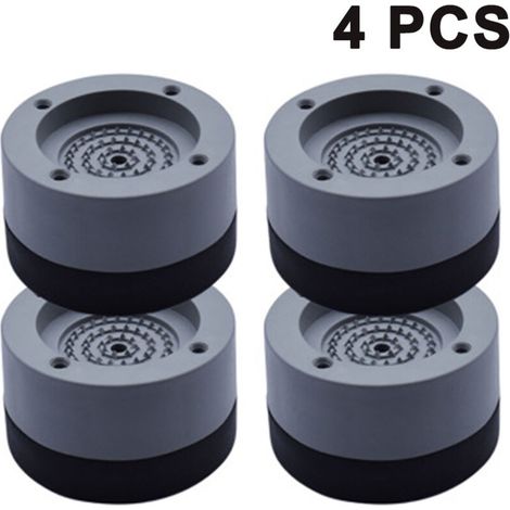 Amortisseur de vibrations, amortisseur de vibrations de tapis anti-vibration 4 pièces pour lave-linge et sèche-linge 4 cm (gris, 4cm) (1/5)