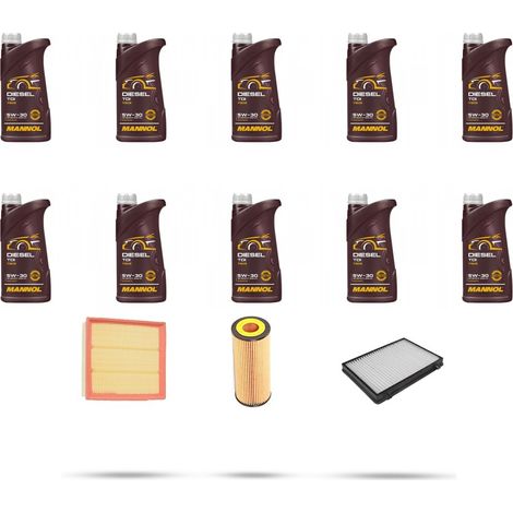 Kit tagliando 3 FILTRI e 10L OLIO compatibile con Mercedes Classe M (W163) 400 184kw Dal 2001 (1/5)