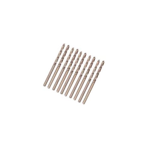 Set di 10 punte da trapano elicoidali M35 in HSS al cobalto, 4,4 mm - Crezuo