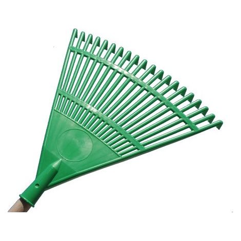 Escoba Brixo PP reforzada 45 cm – 20 dientes – Ideal para jardinería intensiva