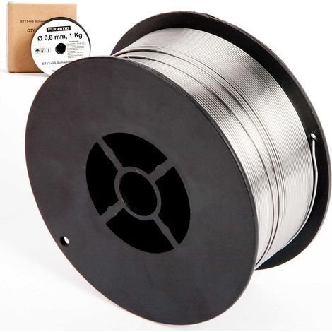 MIG-Schweißdraht für gasloses Schweißen, Edelstahl-Fülldraht E71T-GS, 8 mm x 10 mm, 5 kg, selbstschützend, für MIG-Schweißgeräte für gasloses Schweißen