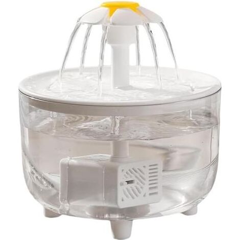 Cane Dispenser di Acqua, Il 33,8 Oz Pet Fontana, Flower Design Gatto Ciotola per l'Acqua, Ultra-Silenzioso di Sicurezza Alimentare distributore Automatico, Ideale per Uso Interno, Cuccioli, Cani di Pi (1/5)