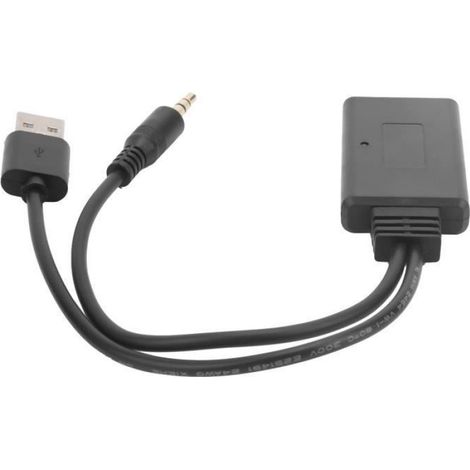 Récepteur Bluetooth Voiture - Bluetooth 5.0 - Entrée Aux + Alimentation USB - Compatible Tous Autoradios - 1 Pièce (1/4)