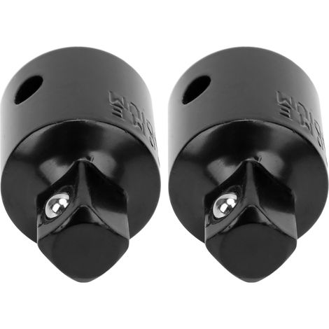 Adaptateur de douille (2 pièces) pour clé à cliquet, convertisseur en acier à haute teneur en carbone, 1/2" vers 3/8". (1/5)
