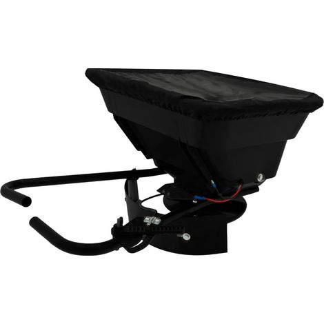 Esparcidor ATV 12V – Motor 560 RPM Tolva 43,5L polietileno + brazos de acero Cobertura 1.500m² Deflector integrado Ajustes regulables Cubierta impermeable y kit de fijación INCLUÍDOS