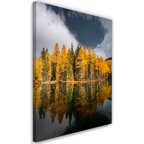 Tableau déco Arbres de la forêt d'or paysage 60x90 (1/5)