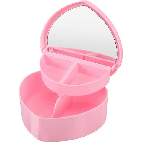 Boîte à bijoux pour enfants, avec séparateurs, rose (1/5)