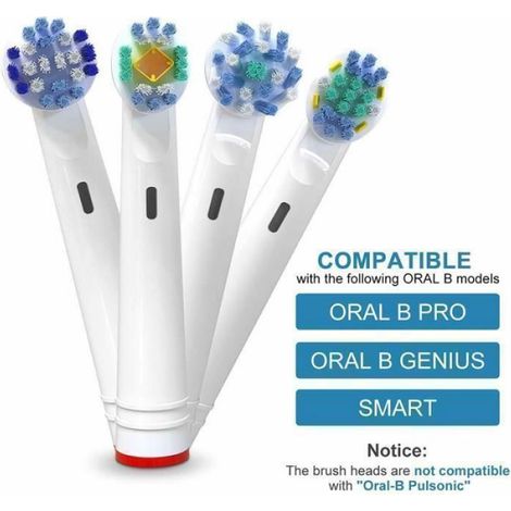 16X Têtes de brosse de rechange Compatible avec plusieurs modèles Compatible pour Oral B - Fabriqué en Chine (1/4)