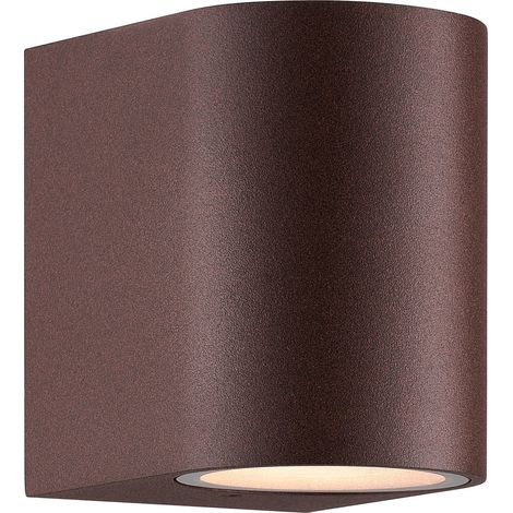 Applique murale Dion Single Aluminium Couleur rouille, H.9 IP44 GU10 /Nordlux Extérieur (1/5)
