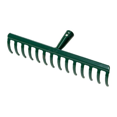 Rateau en acier peint 12 dents Rateaux scarificateurs 32 cm sans manche