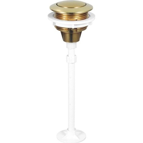 Toilet flush button, round tank button, simple press, easy installation, toilet replacement parts, home, gold (1/5)