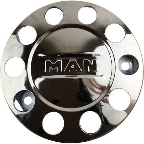 Enjoliveur de roue avant nickel 22.5 MAN, métallique, 10 trous  1043100-MAN