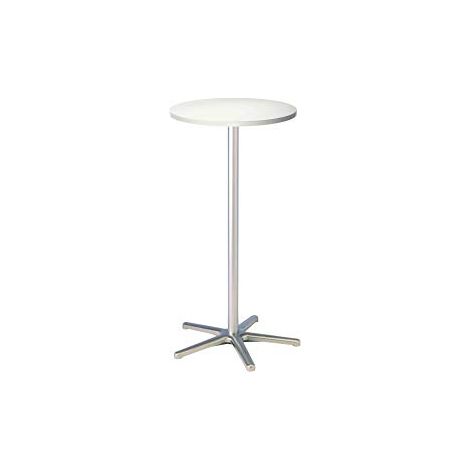 MAUL Tavolo alto Ø 600 mm altezza 1100 mm telaio argento (1/2)