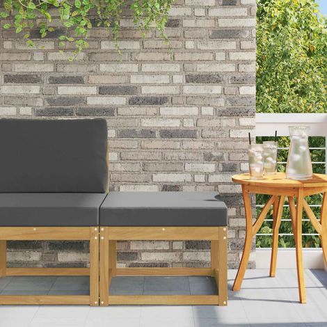 Teenpull – Outdoor Hocker Massivholz Akazie Weiß (1/5)