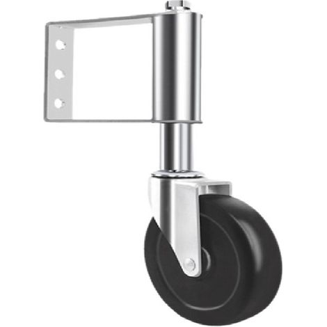 Roue De Portail - 100 mm - Capacité 100 Kg - Ressort Intégré 44 mm - Pivotante À Roulement À Billes - Pour Portail Bois Et Clôture - 1 Pièce (1/5)