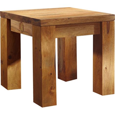 Hocker Sheesham 45x45x45 braun geölt NATURE BROWN 108