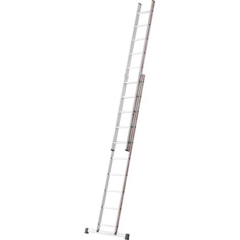 Hymer Stufenschiebeleiter zweiteilig, 10 Stufen (1/5)