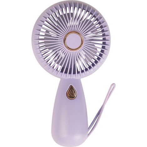 Petit ventilateur portatif, ventilateur personnel portatif - Ventilateur à main rechargeable - Ventilateur portable avec lumière colorée (1/4)