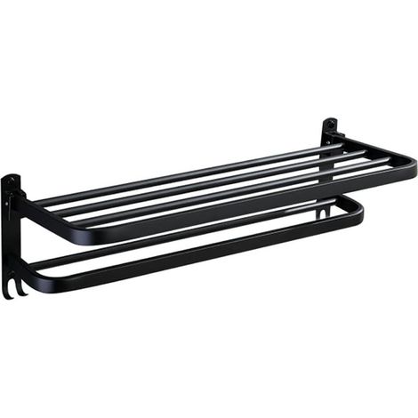 Badezimmerregal, Wandmontage, für Toilette, Badezimmer, Küche, Badezimmerregal, ohne Bohren, Wandhängeregal, multifunktionaler Aufbewahrungskorb (50 cm) (1/5)