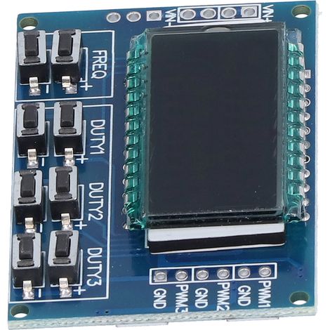 PWM-Signalgenerator, 3 Kanäle, einstellbare Impulsfrequenz, Rechteckwelle, Tastverhältnis-Modul (1/5)