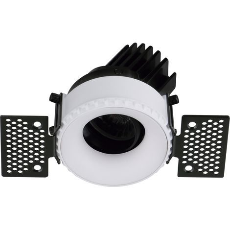 Empotrable techo tilt VIP1T Round Convex LED COB 4.70W 650lm(502lm) CRI90 2700K 38º Blanco Blanco