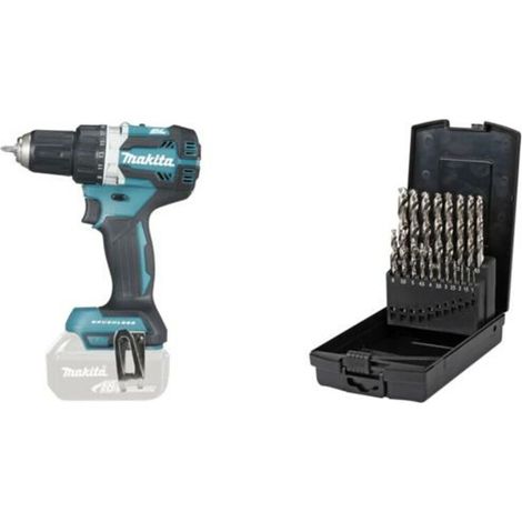 Makita Akku-Bohrschrauber DDF484Z Solo mit 19-teiligem Spiralbohrer-Set (1/3)