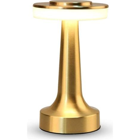 Lampe de table, lampe de chevet, lampe de table tactile à intensité variable pour chambre à coucher, sans fil 3000 mAh, LED 3 couleurs à intensité variable en continu, pour la décoration de la chambre (1/4)