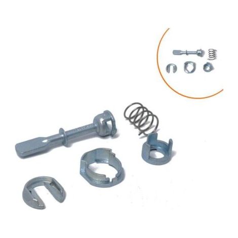 Kit de reparación de cilindro de bloqueo de puerta izquierdo o derecho, 58 mm, 6N0837223A, palanca excéntrica para Polo 6N. (1/4)