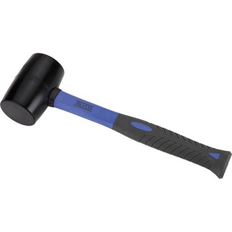 MARTEAU EN CAOUTCHOUC NOIR 685 GR MANCHE EN FIBRE