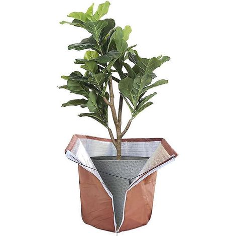Pot protecteur plantes Winter 45 X 50 cm Thermal pot protecteur pour plantes avec Zip et Drawstring protection pour (1/5)