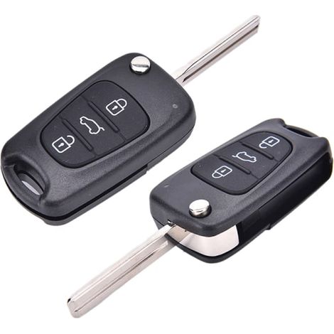 Lot de 2 coques de clé à 3 boutons pour Hyundai Ix35 I30 (1/5)