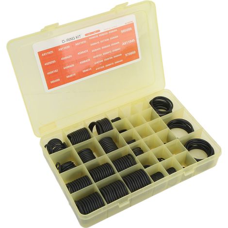 Kit de joints toriques assortis de 383 pièces pour système de climatisation, référence 4138938, compatible avec les pelles hydrauliques Hitachi EX. (1/5)