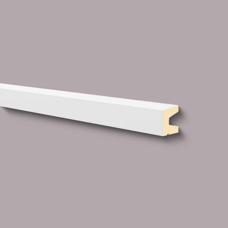 Davanzale NMC FA15 DOMOSTYL Noel Marquet modanatura per facciata contorno finestre profilo di facciata design moderno bianco 2 m