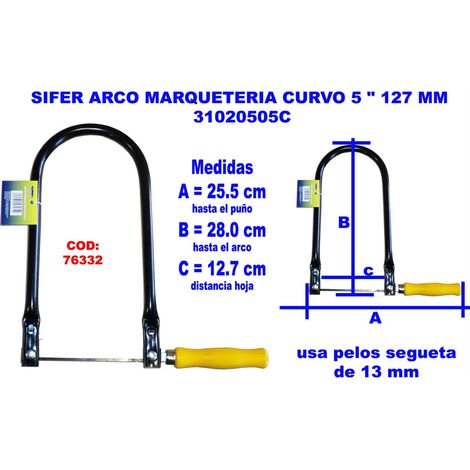 ARC MARQUETERIE SIFER 127 MMCURVO 5 31020505C