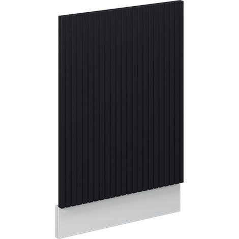 Façade Fame-Line, Noir rayé, 45 cm sans plan de travail, Vicco (1/5)