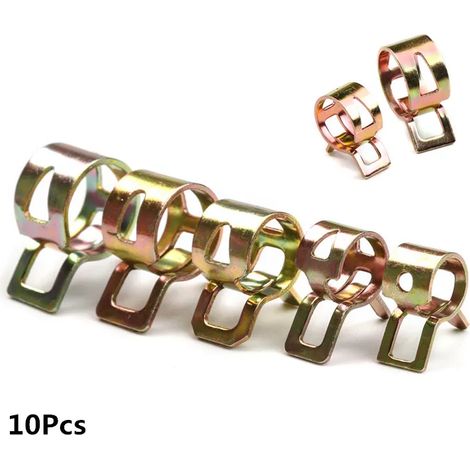 Collier de serrage, lot de 10 unités, en silicone, 6 mm, 7 mm, pour l'entretien et le remplacement dans les systèmes mécaniques.-AquaForge