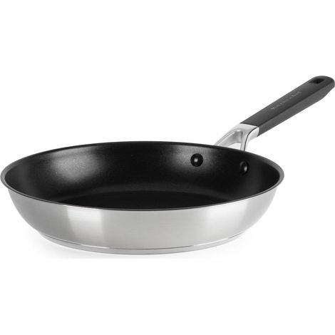 KitchenAid - KA-Classic Stainless Steel OpenFrypan - Silver - 28 cm
