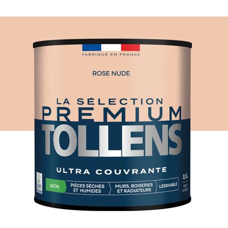 Tollens - Peinture intérieure couleurs - La Sélection Premium Satin - Ultra Couvrante - Rose Nude 0,5 L - 6m²