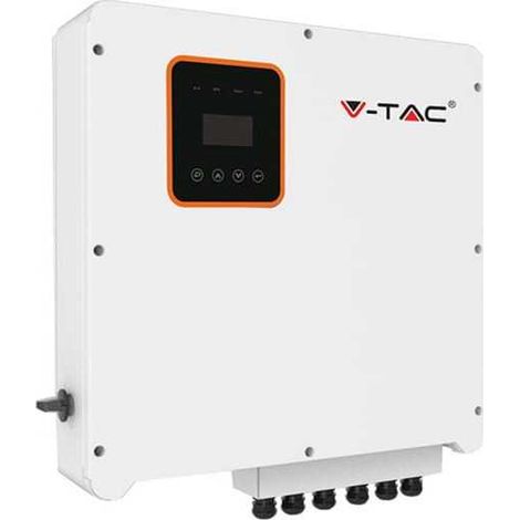 V-Tac Inverter Ibrido 8kW Trifase IP65 con Display LCD per Impianto Fotovoltaico (1/5)