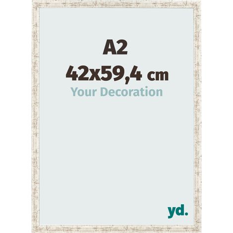 yd. - Cadre photo A2 42x59.4 - Blanc Vintage - MDF - Bologna (1/5)