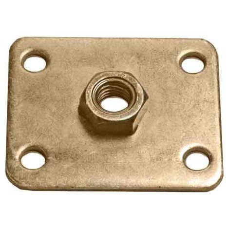 PIASTRA CON DADO SALDATO M8 - 50x60x3 mm
